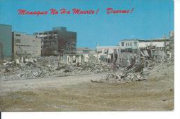 Managua No Ha Muerto ! Duerme !  El First National City Bank  Terremoto 23 12 1972 - Nicaragua