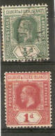 GILBERT AND ELLICE IS 1912 ½d GREEN AND 1912 1d CARMINE SG 12/13 FINE USED Cat £26.50 - Gilbert- Und Ellice-Inseln (...-1979)
