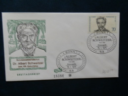 36/250    FDC   ALLEMAGNE - Albert Schweitzer