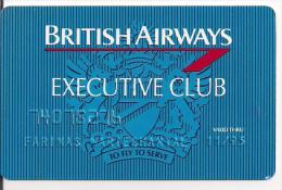 TARJETA BRITISH AIRWAYS EXECUTIVE CLUB - Sin Clasificación