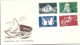 Sonderbrief  "Matterhorn - Bundesfeier"  (Satzfrankatur)         1948 - Storia Postale