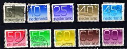 Lot  10 Timbres Oblitéré Pays Bas  //  10 Good Stamps Very Fine Used 1982 Holland Netherlands Nederland - Gebraucht