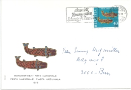FDC "Gewandschliesse"  Zürich - Bern  (Fischmotiv)                   1976 - Briefe U. Dokumente