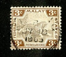 743x)  Fed.States Malay 1904- SG # 32a  Used  Catalogue £ 1.75 - Federated Malay States