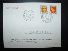 15.10.1956 !!! STRASBOURG CONSEIL EUROPE COUNCIL EUROPARAT VORLÄUFER PRECURSEUR - Cartas & Documentos