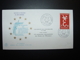 21.4.1959  STRASBOURG CONSEIL  COUNCIL EUROPE EUROPARAT - Cartas & Documentos