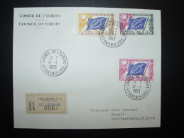 14.1.1963  STRASBOURG CONSEIL EUROPE COUNCIL OF EUROPE EUROPARAT - Covers & Documents