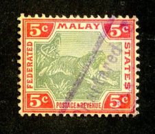 770x)  Fed.States Malay 1900- SG # 18  Used  Catalogue £ 3.00 - Federated Malay States