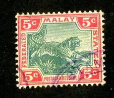 774x)  Fed.States Malay 1922- SG # 39e  Used  Catalogue £ 8.50 - Federated Malay States