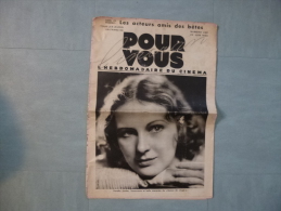 Pour Vous N° 240 Du 22.06.1933.  Photo Couverture De Dorothy  JORDAN. - Magazines