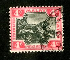 782x)  Fed.States Malay 1904- SG # 36d  Used  Catalogue £ .80 - Federated Malay States