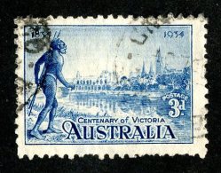 805x)  Australia 1934- Sc # 143  Used  Catalogue $ 7.00 - Usados