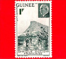 GUINEA Francese - Africa Occidentale Francese - AOF - 1941 - Guado Di Kitim E L'immagine Di Pétain  - 1 - Unused Stamps