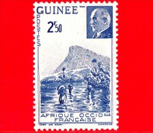 GUINEA Francese - Africa Occidentale Francese - AOF - 1941 - Guado Di Kitim E L'immagine Di Pétain  - 2.50 - Unused Stamps