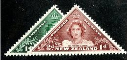 872x)  New Zealand 1943- SG # 636/37   M*  Catalogue £ .40 - Neufs