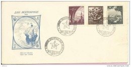 10th ANNIVERSARY OF YUGOSLAV WAR NAVY, Split, 1952., Yugoslavia, FDC - Storia Postale