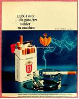 Reklame Werbeanzeige  , LUX Cigaretten  ,  Die Gute Art Milder Zu Rauchen  -  Von 1965 - Andere & Zonder Classificatie