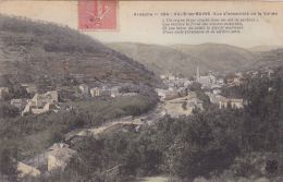 Cp , 07 , VALS-les-BAINS , Vue D'ensemble De La Vallée - Vals Les Bains