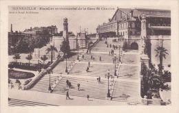 Cp , 13 , MARSEILLE , L´Escalier Monumental De La Gare Saint-Charles - Stazione, Belle De Mai, Plombières