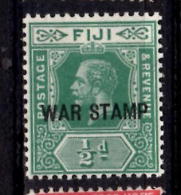 Fiji 1916 1/2p War Tax Issue #MR1 - Fiji (...-1970)