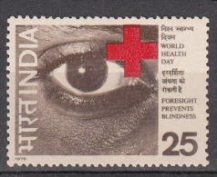 INDIA, 1976,   World Health Day, Prevention Of Blindness, MNH, (**) - Ongebruikt
