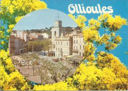 OLLIOULES (83 Var) Côte D'Azur - Mimosa église St-Laurent Mairie (circulé 1982 Voir Détails 2 Scan) MW626 - Ollioules