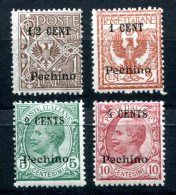 1749 - ITALIEN POST IM AUSLAND, China, Mi.Nr. 27-30 Mit Falz - ITALY, POST OFFICES ABROAD-CHINA, Pechino, MH - Peking