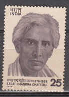 INDIA, 1976,  Birth Centenary Of  Sarat Chandra Chatterji, Novelist, Writer.,  MNH, (**) - Unused Stamps