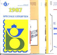 1987 -  Alle Postfolders Van Het Jaar (NL)  1 - 15 - Post-Faltblätter