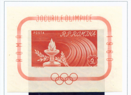 ROMANIA - 1960 Olympic Games Miniature Sheet (imperf) Unmounted Mint - Neufs