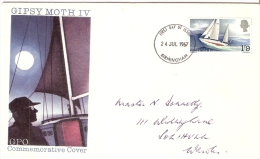 Great Britain 1967  Sir Francis Chichester  FDC  (Cancelled Birmingham) - 1952-1971 Dezimalausgaben (Vorläufer)