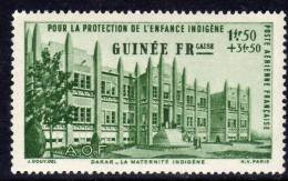 Guinée Française P.A.  N° 6  XX  Protection De L´enfance Indigène : 1 F 50 + 3 F. 50 Vert Sans Charnière, TB - Ungebraucht