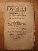 BULLETIN DES LOIS De 1795 - SUBSISTANCES - PERMIS AGENTS APPROVISIONNEMENTS PARIS - MINISTRE FINANCES - MINISTRE GUERRE - Décrets & Lois