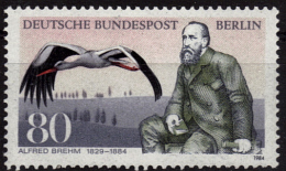 ALLEMAGNE  BERLIN  N°  683  * *   ( Cote 3e )   Cigogne  Alfred Edmund  Breton - Storchenvögel