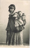 4630. Postal Etnica Mujer De La Kabyla En Marruecos, Llevando Un Niño - Afrique