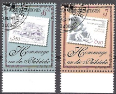 UNO Wien 1997 MiNr.236-237 O Gest.Homage An Die Philatelie ( 803 ) - Used Stamps