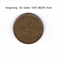 HONG KONG    50  CENTS  1978   (KM # 41) - Hong Kong