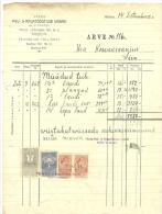 ESTLAND Estonia Estonie 1923 Document With Steuermarken Revenue Stamps Stempelmarken - Estonie