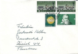 Brief  Bern - Zürich  (Mischfrankatur)           1948 - Storia Postale