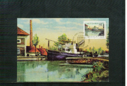 Jugoslawien / Yugoslavia / Yougoslavie Vrbas  Maximumcard With Golden Postmark - Maximumkaarten
