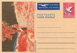 CARTOLINA POSTALE DEL LIECHTENSTEIN CON ILLUSTRAZIONE DI BRUNO KAUFMANN - Otros & Sin Clasificación