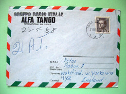 Sweden 1988 Cover To England - Carl Gustav - Radio Alfa Tango - Covers & Documents