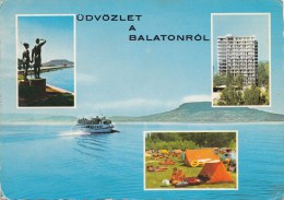 Delcampe - ZS49579 Balaton  Ship Bateaux    2 Scans - Hausboote