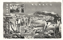 Cp, Monaco, Multi-Vues, Voyagée 1960 - Tarjetas Panorámicas