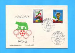 Algérie Algeria Algerien FDC World Cup Soccer Football Italy ITALIA Italie 1990 Fussball Futbol Calcio - 1990 – Italie