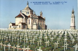 (M918) France - Notre Dame De Lorette - Military Cemetery Near Arras (old Postcard From Booklet) - Oorlogsbegraafplaatsen