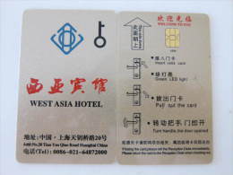 China Hotel Key Card,West Asia Hotel Shanghai - Unclassified