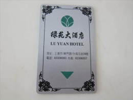 China Hotel Key Card,Luyan Hotel Shanghai(corner Damaged) - Sin Clasificación