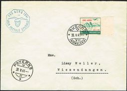 LETTRE DE COLLECTION FDC 1er/J.28.5.1941. 2/CACHETS BUOCHS & PAYERNE C/.S.B.K. Nr:F35. Y&TELLIER Nr:34A. MICHEL Nr:395. - Primi Voli