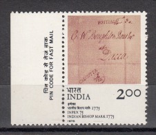 INDIA, 1975,   INPEX - 75, India National Philatelic Exhibition, Calcutta, Indian Bishop Mark, Tab On Left,  MNH, (**) - Unused Stamps